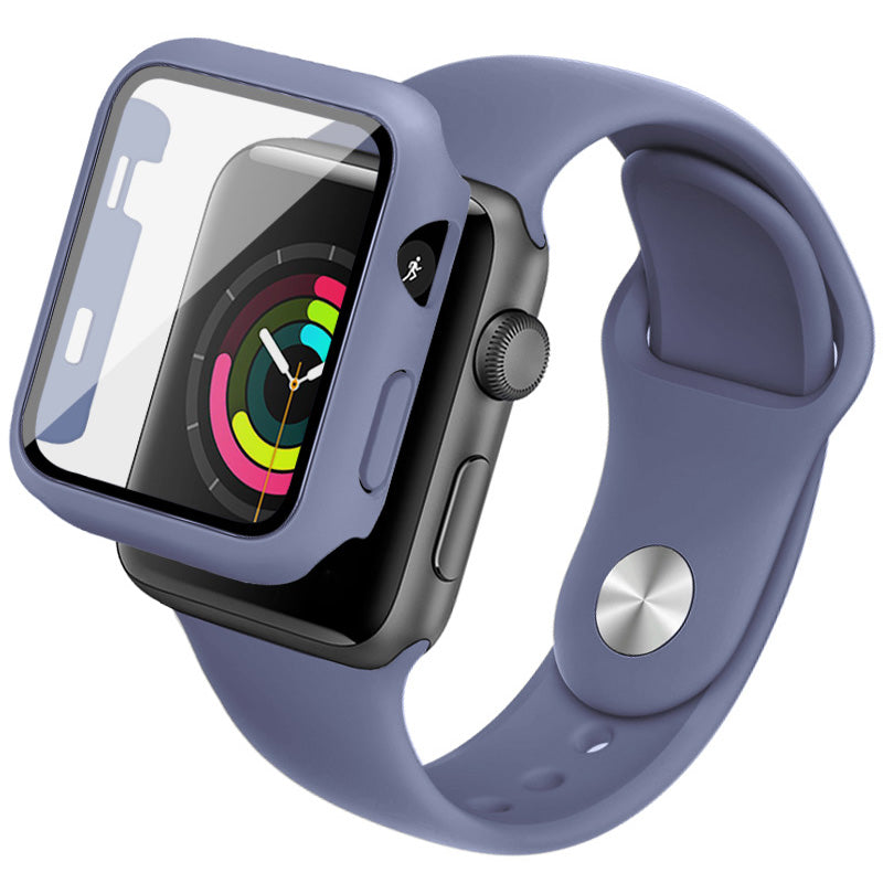 IMAK 20mm Silicone Watch Wrist Strap + Hard PC Bumper Cover with Tempered Glass Screen Protector for Apple Watch Series 3 2 1 38mm IMAK 20mm Silicone Watch Wrist Strap + Hard PC Bumper Cover with Tempered Glass Screen Protector for Apple Watch Series 3 2 1 38mm